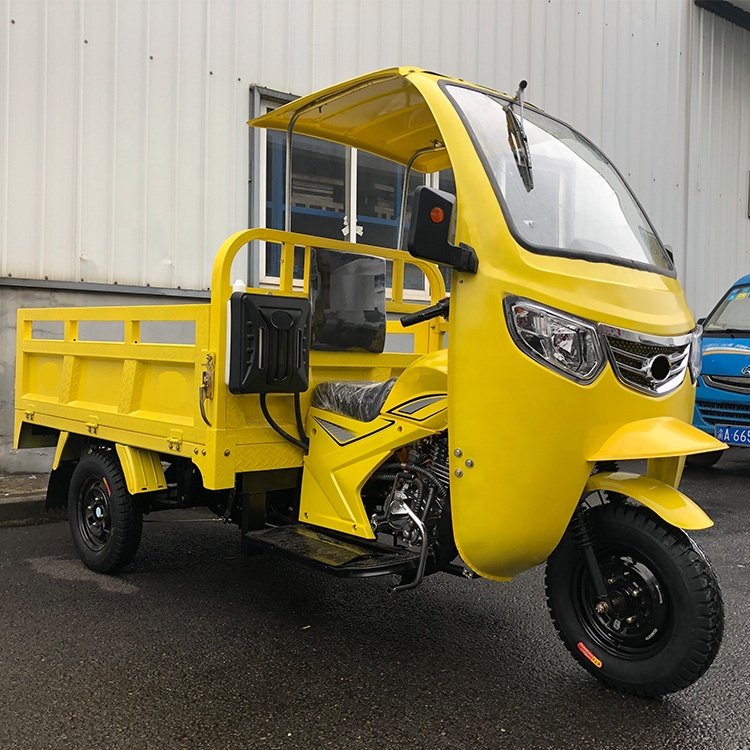 Haonuo Factory Sale 150cc air Cooled Motorized Petrol Tricycle Motorcycle with Cabin